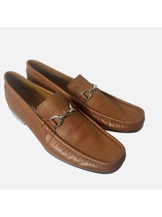 Donald J. Pliner Other - DONALD PLINER Men’s Leather Saddle Darrin Loafer Horsebit Buckle Quiet Luxury 13